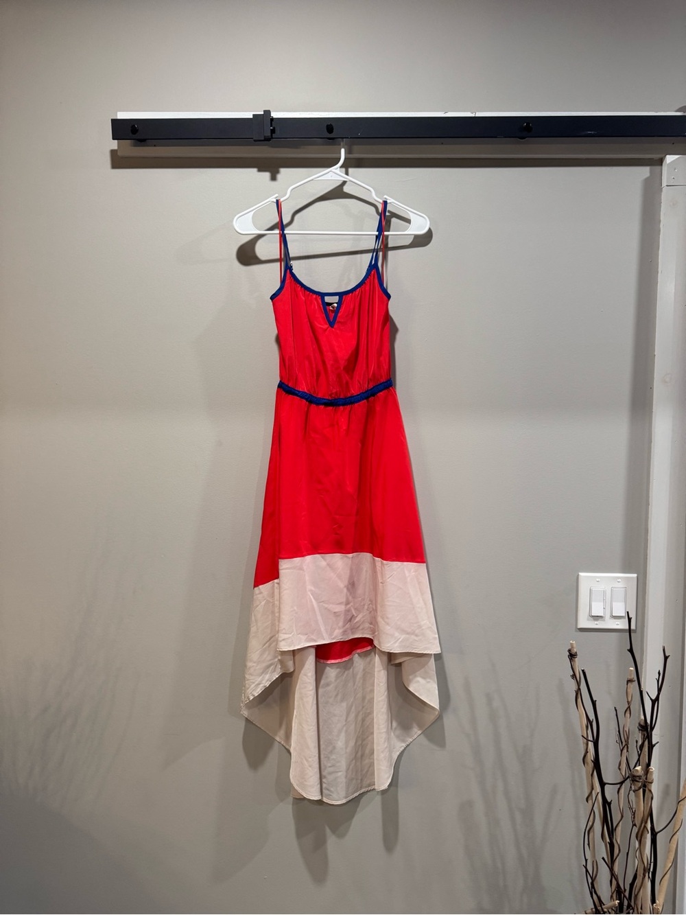 Willow & Clay XS Colorblock High Low Maxi Dress Nordstrom
